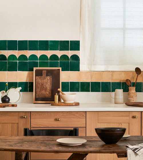 Medina Moss Green Belen Handmade Moroccan Zellige Tile