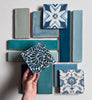 Default Title Bathroom Floor Tiles Kelmscott Standen Blue Patterned Tile thumbnail
