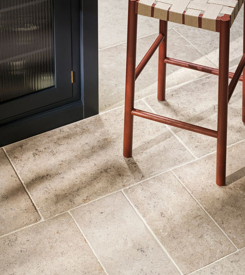 Dijon Tumbled Limestone Tile 40.6 x 40.6 Kitchen Floor Tiles