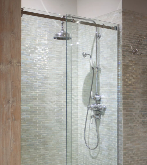 Malacassa Glacier Brick Glass Mosaic Bathroom Tiles