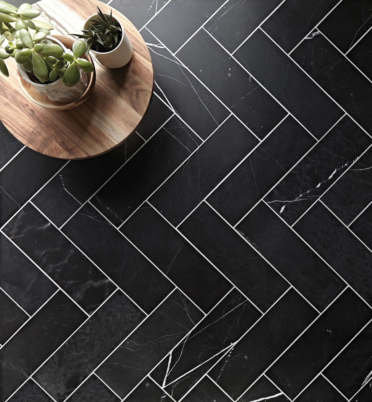 Black tiles