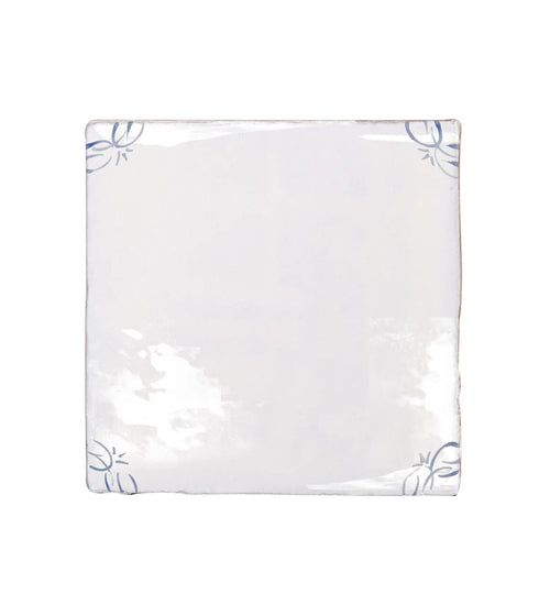 English Delft Blue Gloss Corner Tile English Craft Bathroom Tiles
