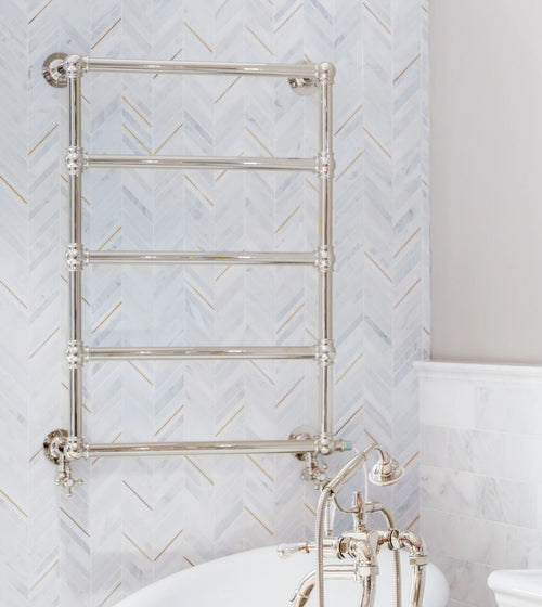 East Hampton White Chevron Mosaic