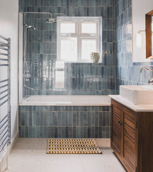 Ixworth Sky Brick Tile Herringbone Tiles