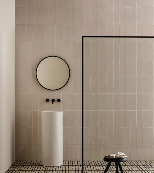 Retro Metro Marble Arch 10 x 30 Glazed Tile Bathroom Tiles