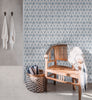 Default Title Bathroom Floor Tiles Kelmscott Standen Blue Patterned Tile thumbnail