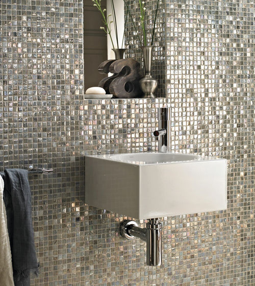 Malacassa Oasis Square Mosaic Bathroom Tiles