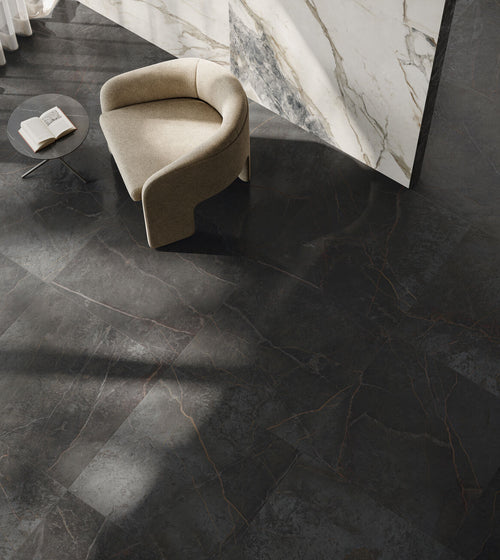 Milos Black - 80 x 80 Bathroom Tiles