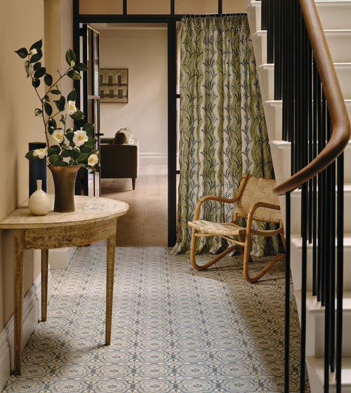 Nina Campbell Cochin Blue Porcelain Tile Nina Campbell Floor Tiles