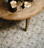 Default Title Bathroom Floor Tiles Nina Campbell Cochin Blue Porcelain Tile thumbnail