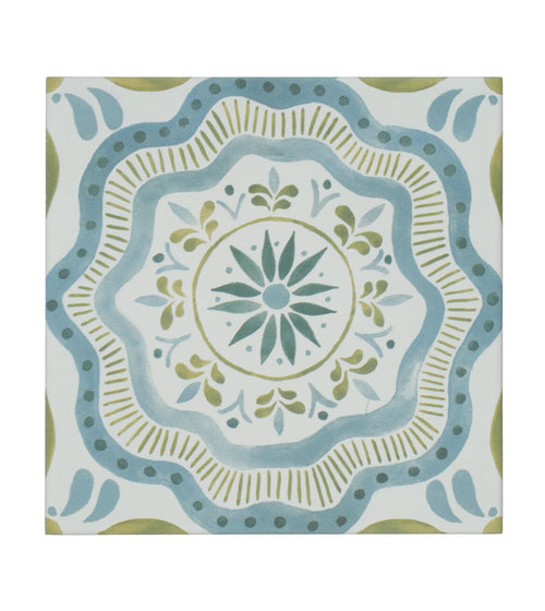 Nina Campbell Cochin Blue Porcelain Tile Nina Campbell Floor Tiles