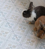 Default Title Bathroom Floor Tiles Nina Campbell Goa Aqua Ochre Porcelain Tile thumbnail