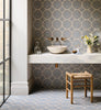Default Title Bathroom Floor Tiles Nina Campbell Udaipur Blue Porcelain Tile thumbnail