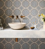 Default Title Bathroom Floor Tiles Nina Campbell Udaipur Blue Porcelain Tile thumbnail