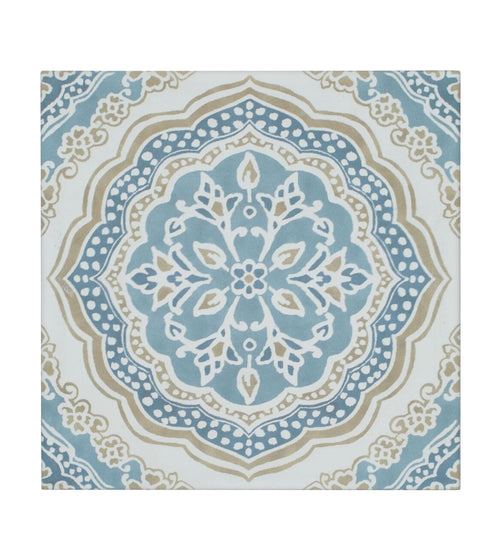 Nina Campbell Udaipur Blue Porcelain Tile Nina Campbell Floor Tiles