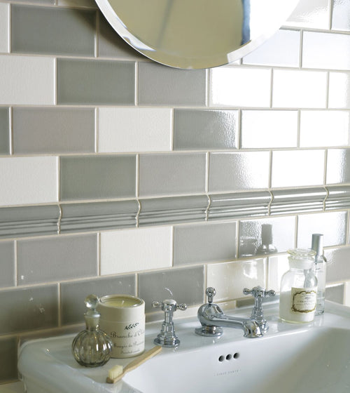 Retro Metro Gloucester Road Glazed Dado Modern Kitchen Tiles