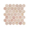 Aegean Pink Large Hexagon Mosaic