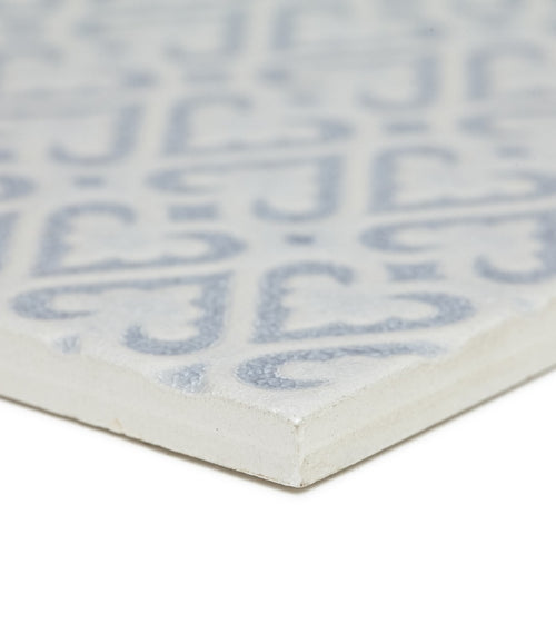 Alhambra Blue Decor 2 15 x 15 Bathroom Tiles