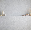 Default Title Bathroom Floor Tiles Carrara White Stacked Mosaic thumbnail
