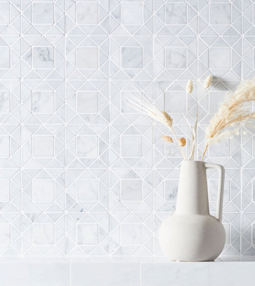 Carrara White Jewel Mosaic