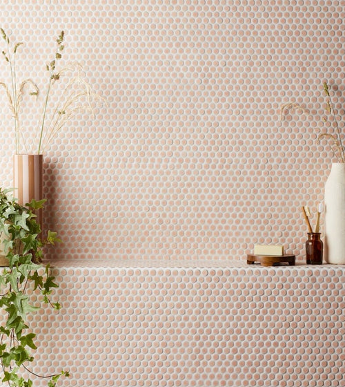 Copenhagen Penny Round Pink Mosaic