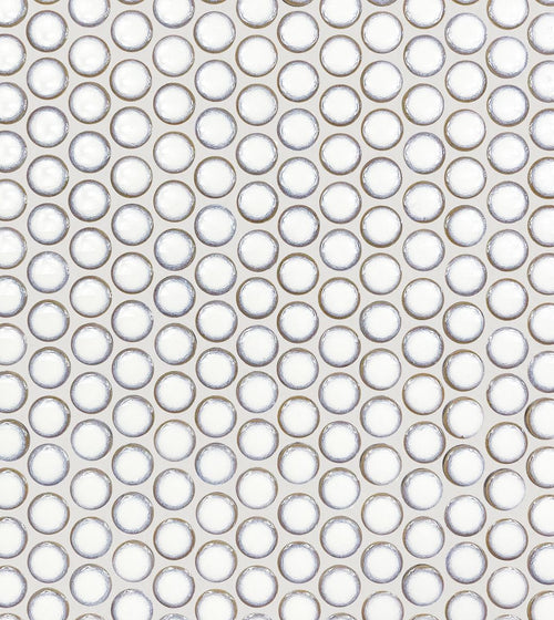 Copenhagen Penny Round White Mosaic