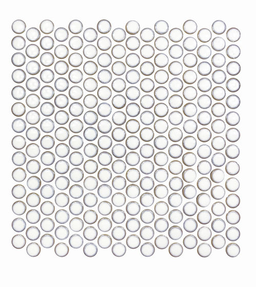 Copenhagen Penny Round White Mosaic