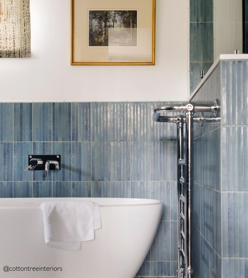 Ixworth Sky Bar Tile Modern Bathroom Tiles