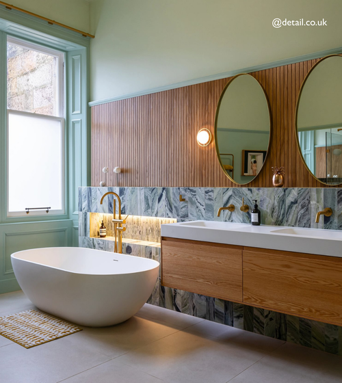 Seaspray Green Marble Tile 10x30