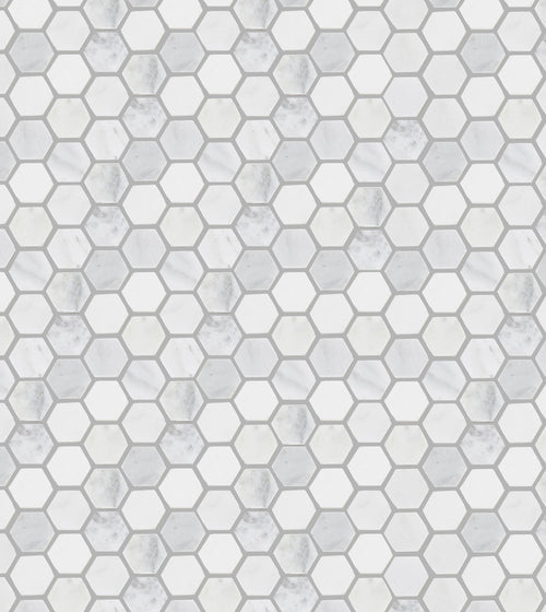 East Hampton Hexagonal Mosaic, Honed