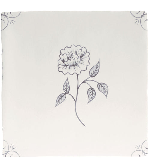 English Delft Charcoal Peony