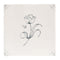 English Delft Tulip Charcoal Matt Tile