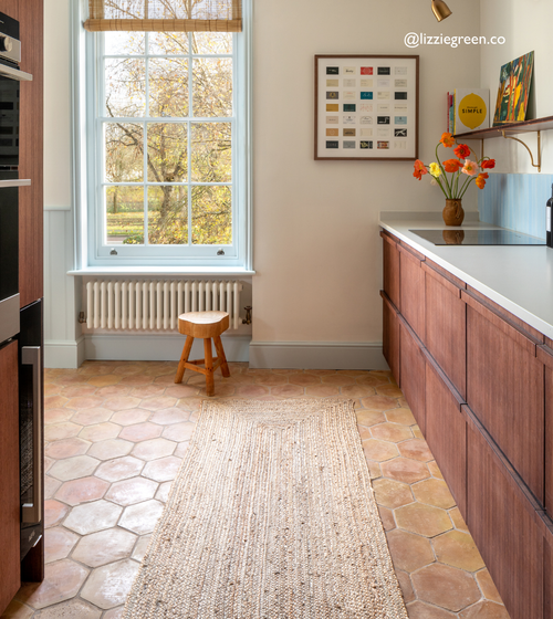 Handmade Classic Terracotta Hexagonal Tile Kitchen Floor Tiles