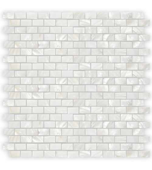 Mother of Pearl White Rectangle
