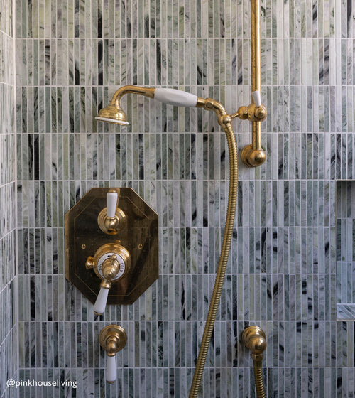 Seaspray Green Stacked Marble Mosaic Marble Wall Tiles Seaspray Green Stacked Marble Mosaic Marble Wall Tiles