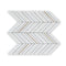 East Hampton White Chevron Mosaic